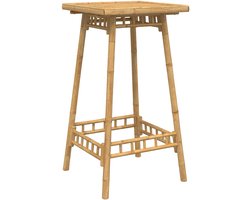 vidaXL - Bartafel - voor - buiten - vierkant - 55x55x100 - cm - bamboe