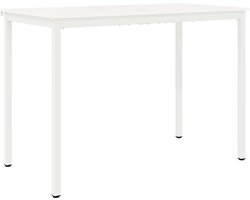 vidaXL - Bartafel - Wit - 150 - x - 80 - x - 105 - cm - Massief - grenenhout