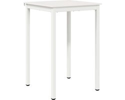 vidaXL - Bartafel - Wit - 70 - x - 70 - x - 105 - cm - Massief - grenenhout