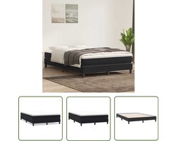 vidaXL Bed boxspring zonder matras 160x220 cm fluweel zwart - Boxspring Bed - Boxspring - Bed Frame - Tweepersoons Bed - Fluweel Bed