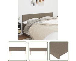 vidaXL Bedaccessoires - Hoofd Bord - Hoofdborden 2 st 80x5x78/88 cm stof taupe - Hoofdeinde - Stoffen Hoofdborden - Taupec