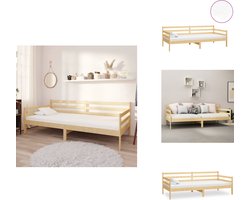 vidaXL Bedbank - Bedbanken - Bed Bank - Bed Banken - Slaapbank met matras massief grenenhout 90x200 cm