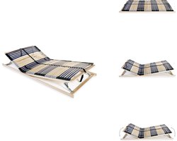 vidaXL Bedbodem - Bedbodems - Lattenbodem - Lattenbodems - Lattenbodem met 42 latten 7 zones 140x200 cm