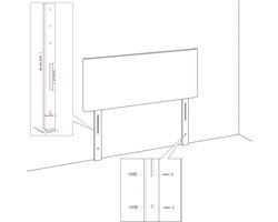 vidaXL Bedframe Cappuccino 140x190 cm Kunstleer Bed Frame - Kapstok - Bedroom Furniture - Houten Bed - Tweepersoonsbed