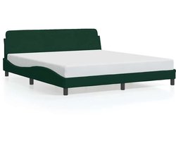vidaXL - Bedframe - "Dover" - 180x200 - cm - fluweel - donkergroen