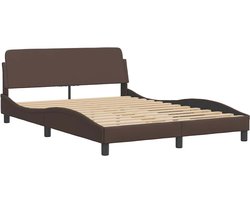 vidaXL - Bedframe - "Dover" - kunstleer - bruin - 120x200 - cm