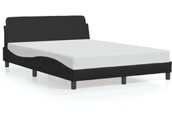 vidaXL - Bedframe - "Dover" - kunstleer - zwart - 140x200 - cm