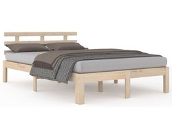 vidaXL - Bedframe - massief - hout - 180x200 - cm - Super - King - Size