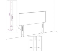 vidaXL - Bedframe - met - hoofdeinde - fluweel - roze - 140x200 - cm