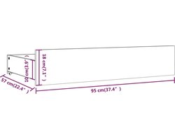 vidaXL - Bedframe - met - lades - wit - 180x200 - cm - Super - King - Size