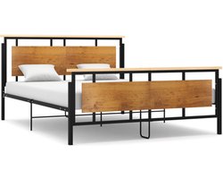 vidaXL - Bedframe - metaal - 160x200 - cm