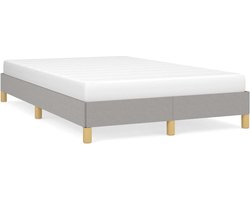 vidaXL - Bedframe - stof - lichtgrijs - 120x190 - cm