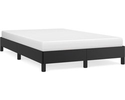 vidaXL - Bedframe - zonder - matras - 120x190 - cm - kunstleer - zwart