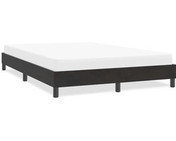vidaXL - Bedframe - zonder - matras - 140x220 - cm - fluweel - zwart