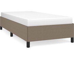 vidaXL - Bedframe - zonder - matras - 80x200 - cm - stof - taupe