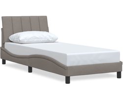 vidaXL - Bedframe - zonder - matras - "Hanko" - 80x200 - cm - stof - taupe