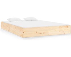 vidaXL - Bedframe - zonder - matras - massief - hout - 120x200 - cm