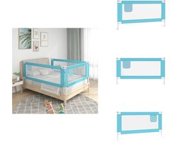 vidaXL Bedhekje - Bedhekjes - Bedbescherming - Bedbeschermingen - Bedhekje peuter 160x25 cm stof blauw
