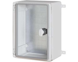 vidaXL Bedieningskast Grijs 47 x 20 x 60 cm ABS Kunststof, Moderne Werkplaats Kast, Stevige Rechthoekige Opbergoplossing, Strakke Organizer voor Binnen en Buiten