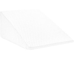 vidaXL - Been - Kussen - Effen - Wit - 60 - x - 50 - x - 30 - cm - Traagschuim