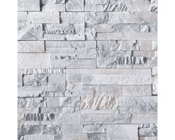 vidaXL Behang - Behangen - Wanddecoratie - Muurdecoratie - Vliesbehang 3D steen-look 10x0,53 m lichtgrijs en bruin