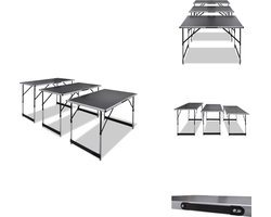 vidaXL Behangtafel - Behangtafels - Behang Tafel - Behang Tafels - Behangtafel inklapbaar en in hoogte verstelbaar 3 st