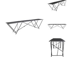 vidaXL Behangtafel - Behangtafels - Tafel - Tafels - Behangtafel inklapbaar 300x60x78 cm MDF en aluminium