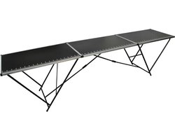 vidaXL Behangtafel inklapbaar 300x60x78 cm MDF en aluminium