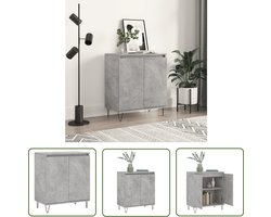 vidaXL Beton Grijs - Dressoir - Dressoir 60x35x70 cm bewerkt hout betongrijs - Houten Dressoir - Modern Dressoir - Tv Kast