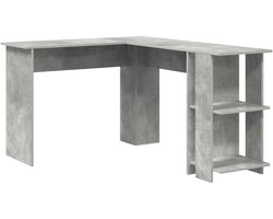vidaXL - Betonnen - Grijs - Hoekbureau - Betonnen - grijs - Spaanplaat - Medium