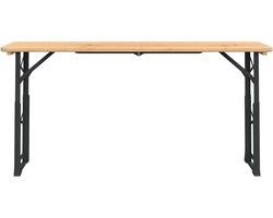 vidaXL Biertafel inklapbaar 170x50x75/105 cm massief vurenhout