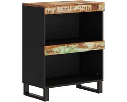 vidaXL - Bijzetkast - 60x33x75 - cm - massief - gerecycled - hout