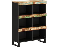 vidaXL - Bijzetkast - 85x33x107 - cm - massief - gerecycled - hout