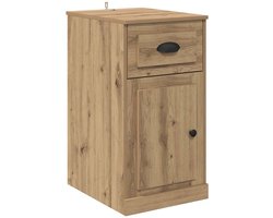 vidaXL - Bijzetkast - Artisan - Eiken - 40 - x - 50 - x - 75 - cm - Bewerkt - hout
