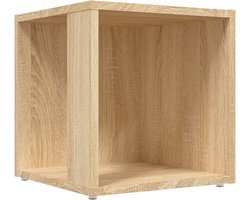 vidaXL Bijzettafel - 33x33x34,5 cm - Sonoma Eiken Kleur Hoektafeltje - Bijzettafel - Bijzet Tafels - Tv Stand - Kastje