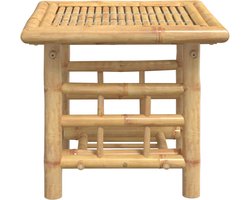 vidaXL - Bijzettafel - 45x45x45 - cm - bamboe