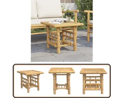 vidaXL Bijzettafel - Bamboe - 45x45x45 cm - Draagkracht 75kg Bamboe Bijzettafel - Kleine Salontafel - Sidetable - Woonaccessoires - Living Room Furniture