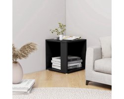 vidaXL Bijzettafel - Hoektafel - Bijzettafel 33x33x34,5 cm bewerkt hout zwart - Bijzet Tafellaar - Tv Tafel - Kastje