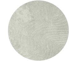 vidaXL - Binnen- - en - buitenkleed - PALMERAS - Groen - Ø - 120 - CM - Polyester