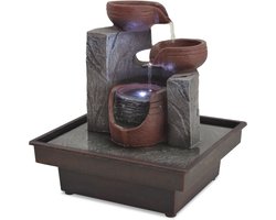 vidaXL - Binnenfontein - met - LED-verlichting - polyresin