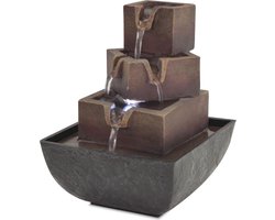 vidaXL - Binnenfontein - met - LED-verlichting - polyresin