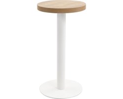 vidaXL - Bistrotafel - 40 - cm - MDF - lichtbruin