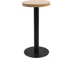vidaXL - Bistrotafel - 40 - cm - MDF - lichtbruin