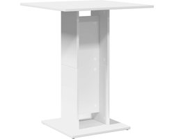 vidaXL - Bistrotafel - 60x60x75 - cm - bewerkt - hout - gerookt - eikenkleurig