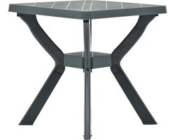 vidaXL - Bistrotafel - 70x70x72 - cm - kunststof - groen