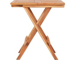vidaXL Bistrotafel - Inklapbaar - 60x60x65 cm - Teakhout
