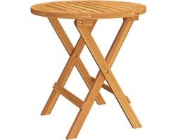 vidaXL - Bistrotafel - Ø46x47 - cm - massief - acaciahout