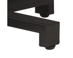 vidaXL - Bistrotafel - rond - Ø60x75 - cm - ruw - mangohout