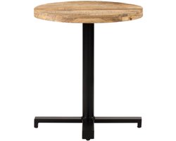 vidaXL Bistrotafel rond Ø70x75 cm ruw mangohout - Bistrotafel - Bistrotafels - Tafel - Tafels