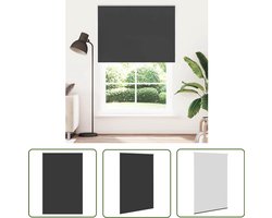 vidaXL Blackout Gordijnen - Rolgordijn - Rolgordijn verduisterend 160x210 cm stofbreedte 156,6 cm zwart - Verduisterend Gordijn - Zwarte Gordijnen - Woonaccessoire